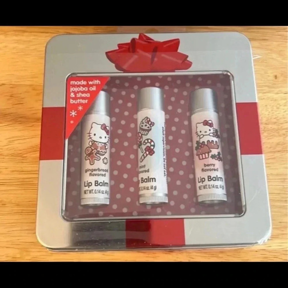 New Hello Kitty 3ct lip balm gift set - holiday set - Picture 1 of 2
